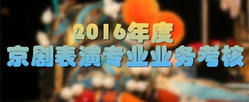 操逼逼痒逼湿国家京剧院2016年度京剧表演专业业务考...